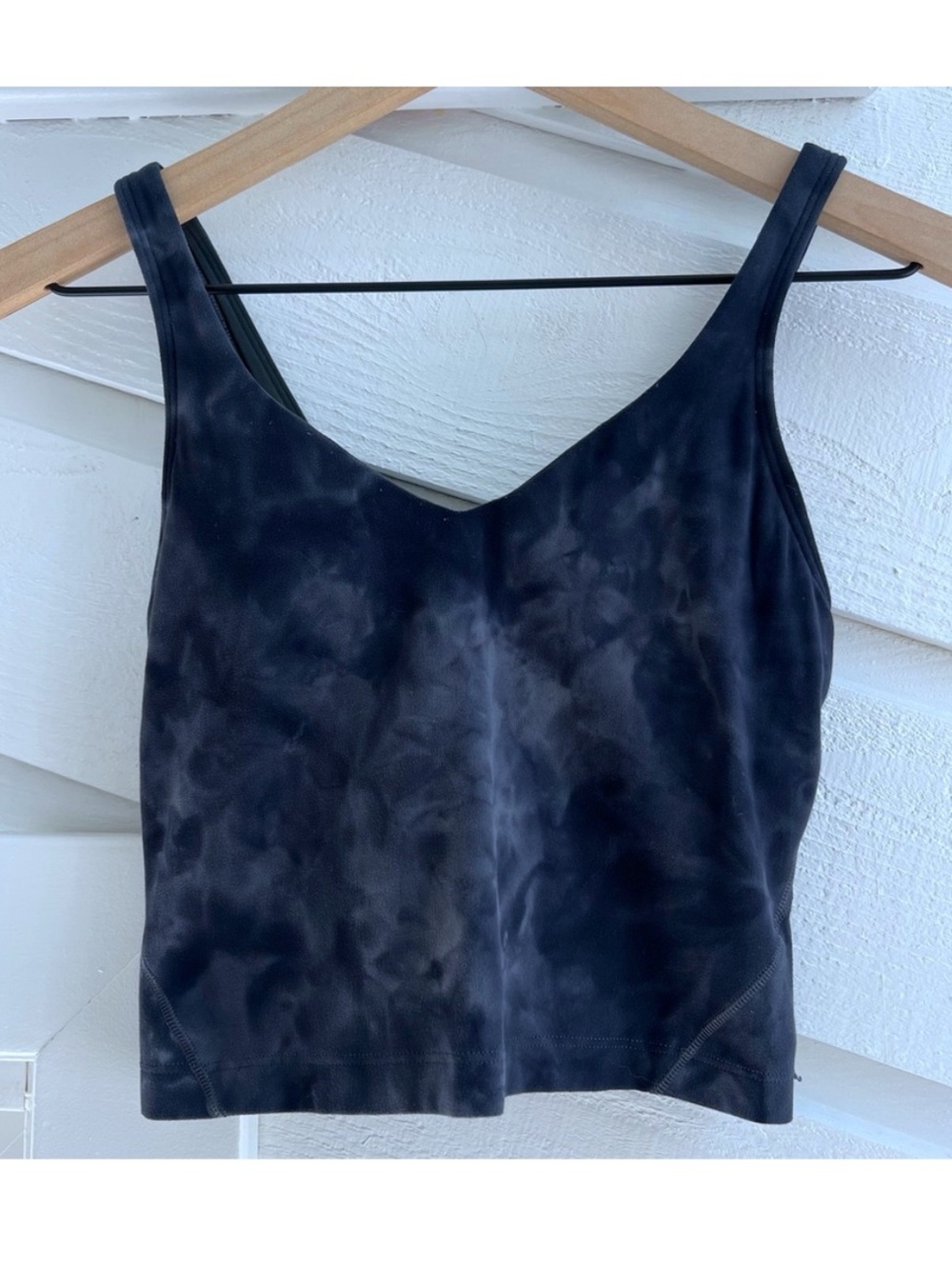 Title: Lululemon Align Tank Diamond Dye Pitch Grey Graphite Navy Tie Dye Size 2